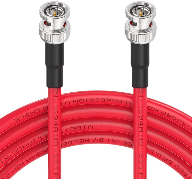 Main image of SDI Cable 50ft HD-SDI 3G-SDI 6G-SDI Belden 1694A BNC to BNC Digital Video Cable, High-Speed Signal Transmission, Low Loss for Broadcast, Studio, Surveillance & HD Video Systems