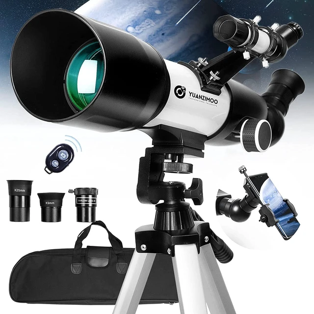 Main image of Telescope 70 mm Aperture 400 mm Refractor Astronomical Portable Telescope for Adults Beginners with Tripod Phone Adaptere Carrying Bag and Wireless Remote