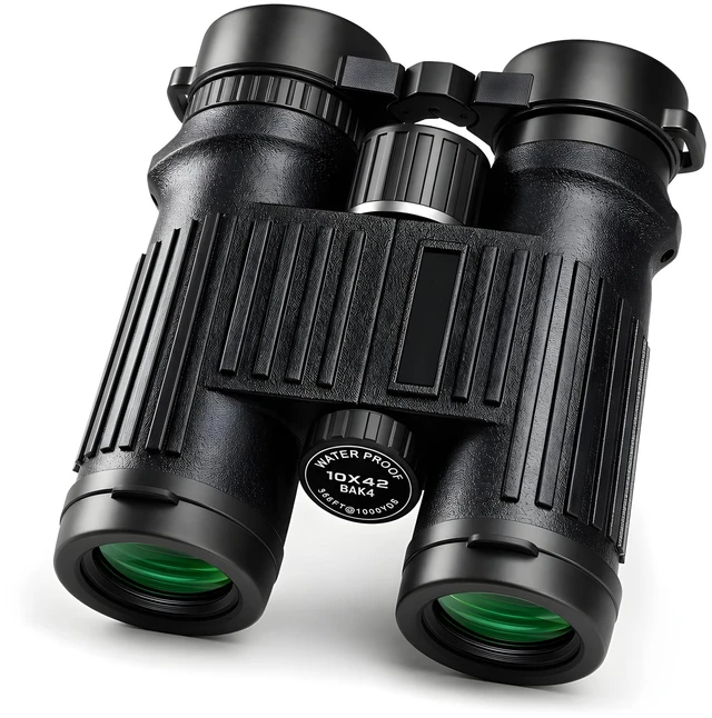 Main image of 10x42 Anti-Slip Binocular, BAK4 Prism, Wide-Angle Eyepiece, Anti-Slip Ergonomic Design, Lens Binoculars for Bird Watching, Hunting, Travel, Sports, Cruise, Watch the Game with Carrying Bag(No. 1)