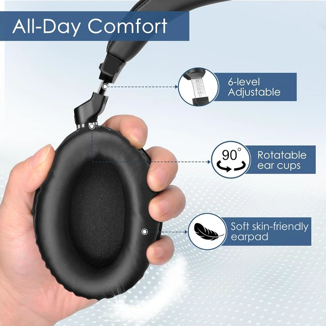 Alt view image 2 of 5 - Replacement Headphones for JH-737D Plus Series, Bluetooth Wireless Headphones for TV Watching with MIC and Volume Control, Headset Only, No Transmitter Station Included