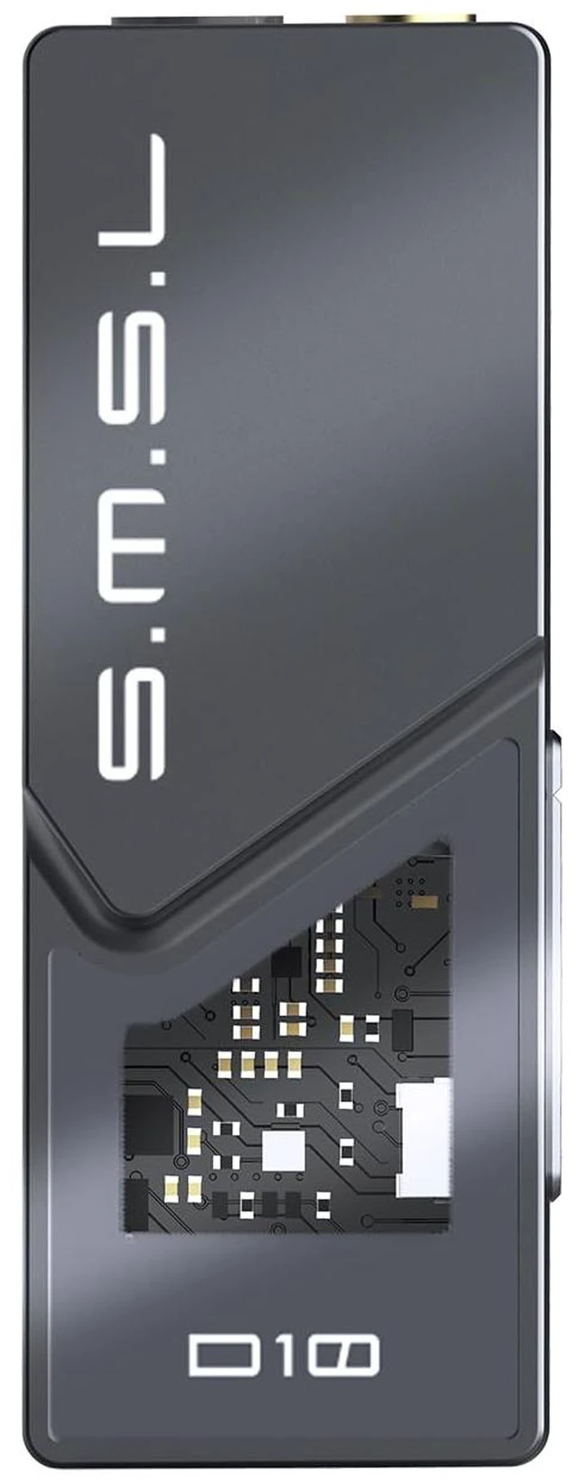 Main image of D10 Headphone Amplifier USB Potrable Dac with 3.5mm & 4.4mm Balacnced Dual Mini Audio Amp Outputs Support 500mw 16DSD256 PCM 32bit/384khz Hi-Res Earphone Amp for Smartphones/PC/Laptops (Grey)