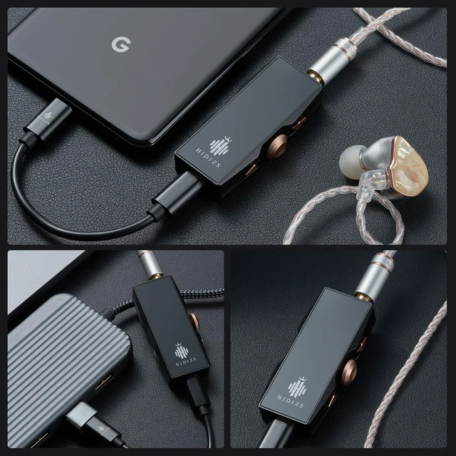 Alt view image 5 of 7 - S8 Pro Robin Portable USB C DAC, 32-bit Dual DAC Chip, Volume Control, 3.5mm & 4.4mm Output, Compatible with Windows, Mac, Android, iOS