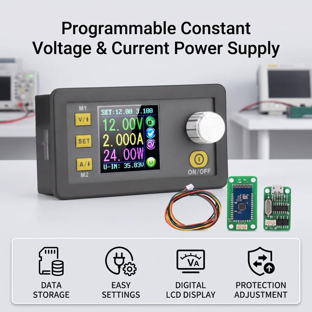 Alt view image 7 of 7 - Digital Power Module Control DPS3005,DPS3005 DPS5005 Communication Version Power Step-Down Voltage Converter + Board (DPS3005-USB-BT)