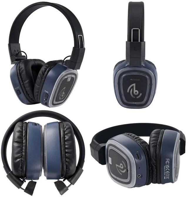 Alt view image 6 of 7 - TA004S Wireless Silent Disco Headphones, Silent Party Headsets for PC, Cell Phones, iPad, Mixer, HIFI Stereo,6 LED Channels, Support Wireless Connect, Comfort Fit