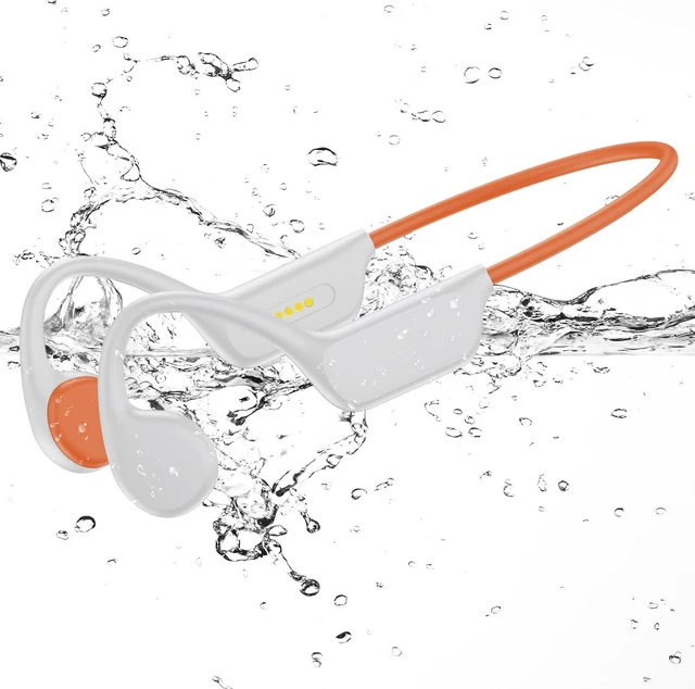 Main image of Swimming Headphones Waterproof Bone Conduction Headphone Underwater Earbud IPX8, Bluetooth Open Ear Buds, 32GB Memory,Switch to MP3 Mode for Swim,Lightweight Wireless Running Headset for Lap Swimming