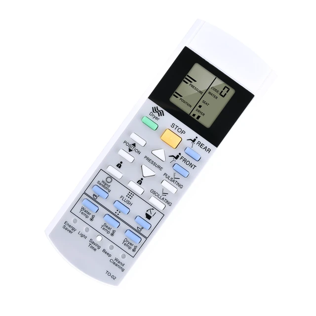 Alt view image 4 of 5 - Replacement Remote Control for TOTO 700H 992WA 992M SN8732M MS989CUMFG SN992M MS992CUMFG MS902CUMFG MS903CUMFX MS8732CUMFG MS8551CUMFG MS8732CUMFG Washlet Bidet Toilet Seat