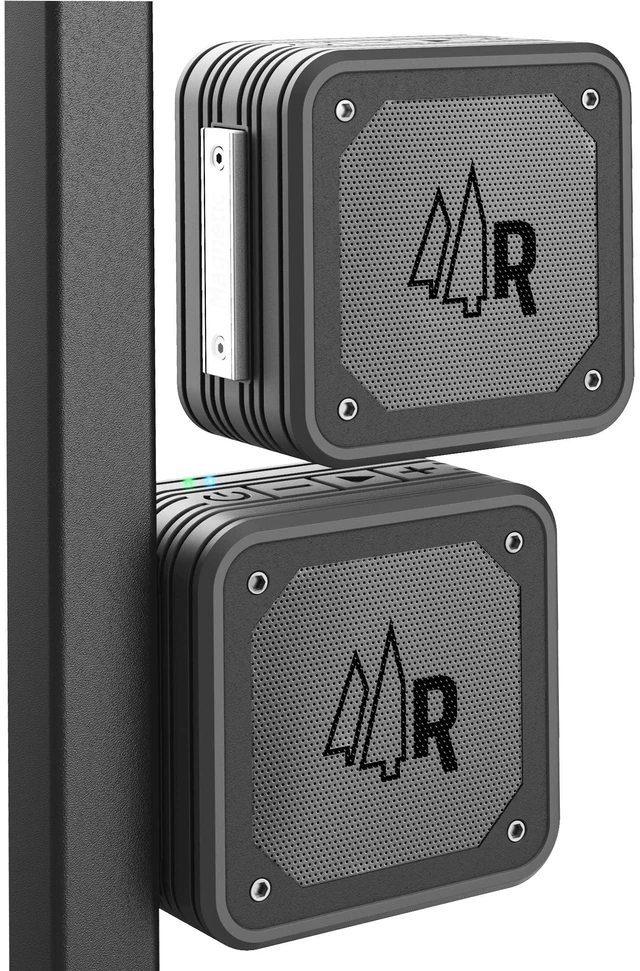 Main image of Magnetic Dual Pairing Stereo Bluetooth Speakers for Golf Carts (2 Pack) Waterproof IPX6, Wireless Surround Sound with Built-in Magnet Bar Mount - Portable for Travel, Job Sites and Golfing