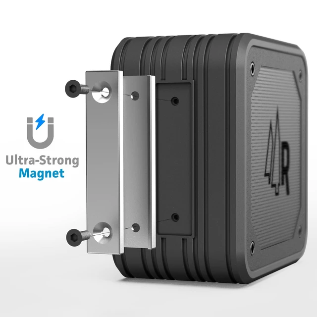 Alt view image 6 of 7 - Magnetic Dual Pairing Stereo Bluetooth Speakers for Golf Carts (2 Pack) Waterproof IPX6, Wireless Surround Sound with Built-in Magnet Bar Mount - Portable for Travel, Job Sites and Golfing