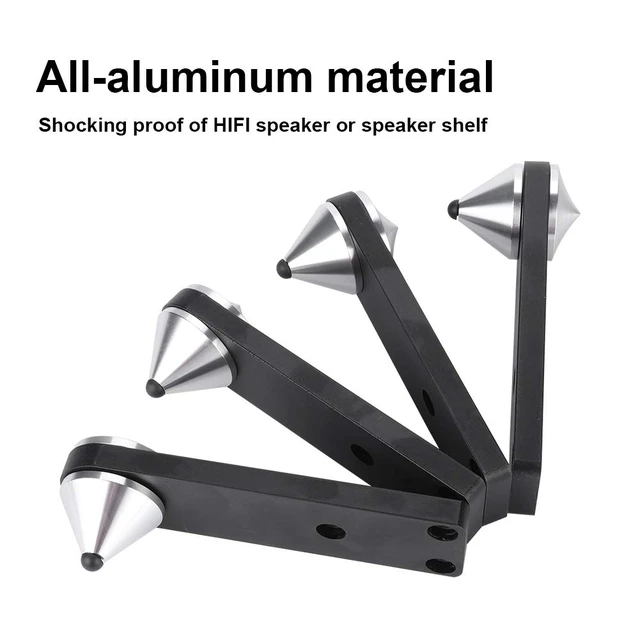 Alt view image 2 of 7 - Subwoofer Spike Bracket, Shockproof 4-Piece Set Speaker Isolation Bracket Combined Type for Home Theater, Music Studio, Car Audio, Live Performance