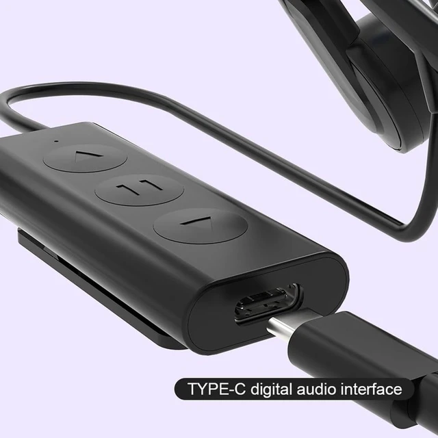 Alt view image 2 of 7 - Wired Bone Conduction Bluetooth Headphones, 3.5Mm Or Type C Wired Open-Ear Headphones with Microphone, Sports Earphones for Running Cycling Working