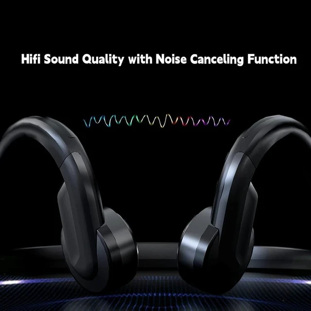Alt view image 4 of 7 - Wired Bone Conduction Bluetooth Headphones, 3.5Mm Or Type C Wired Open-Ear Headphones with Microphone, Sports Earphones for Running Cycling Working