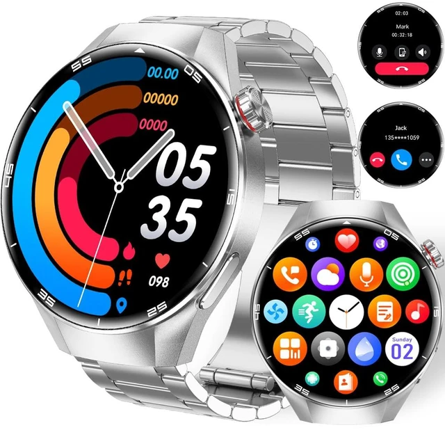 Main image of Smart Watches for Men, 1.73" AMOLED Smartwatch with 100 Sports Modes, Heart Rate/Sleep Monitor, Bluetooth Phone Calls, IP67 Waterproof,Fitness Tracker for iPhone/Android (Silver)