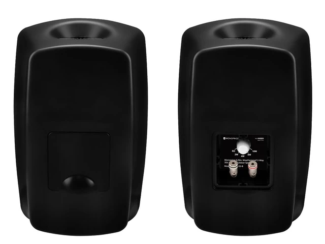 Alt view image 4 of 6 - WS-7B-52-B 5.25in. Weatherproof 2-Way 70V Indoor/Outdoor Speaker for Use in Whole Home Audio Systems, Restaurants, Bars, Retail Stores, Patio, Poolside, Garage, Black (Each)