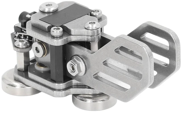 Main image of Morse Code Key, Double Paddle Adjustable Buttons Mini CW Key Adjustable Distance Switching 3.5mm Standard Stereo Stainless Steel Automatic Telegraph Key