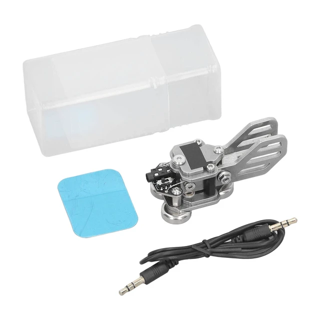 Alt view image 7 of 7 - Morse Code Key, Double Paddle Adjustable Buttons Mini CW Key Adjustable Distance Switching 3.5mm Standard Stereo Stainless Steel Automatic Telegraph Key