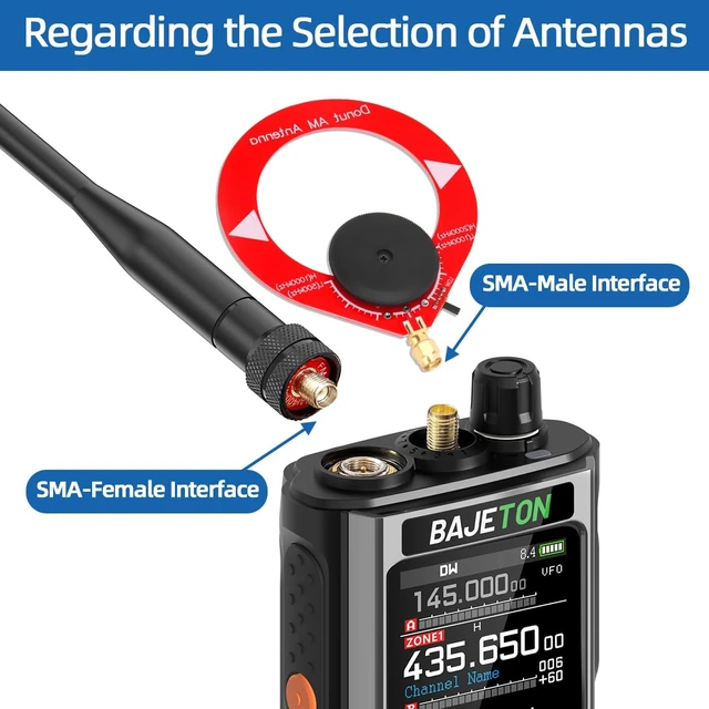Alt view image 2 of 7 - Ham Radio Handheld AM/FM/SW/MW/LW Shortwave Walkie Talkies Long Range AM/FM,Dual PTT,APP Programming,NOAA Radio for Camping Emergency Survival