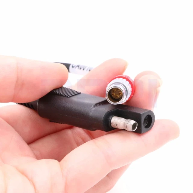 Alt view image 4 of 4 - Hemisphere S631 S321+ S321 Power Cable for GNSS Receiver to 12V Base Battery Kit