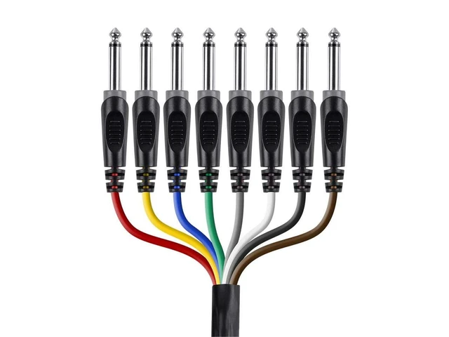 Alt view image 2 of 4 - 8-Channel 1/4-Inch TS Male to RCA Male Snake Cable - 20 Feet, 26AWG, 8 Balanced Mono and Unbalanced Stereo Lines