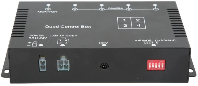 Main image of Multiplexer Control Box 4 Channel Video Splitter 4 Channel Video Splitter 1080P AHD DC12V 24V Camera Video Screen Switch for RV Truck Bus Trailer