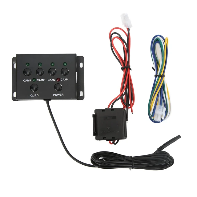 Alt view image 3 of 7 - Multiplexer Control Box 4 Channel Video Splitter 4 Channel Video Splitter 1080P AHD DC12V 24V Camera Video Screen Switch for RV Truck Bus Trailer