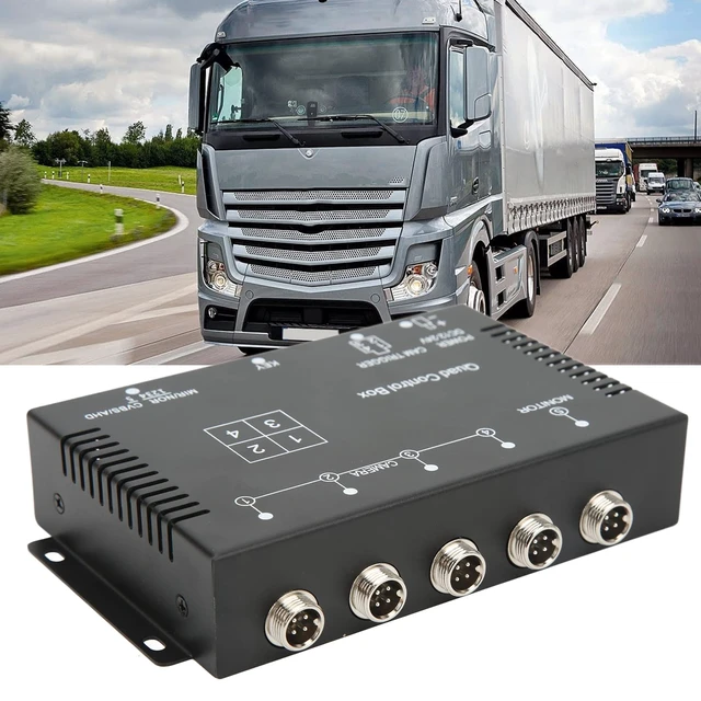 Alt view image 4 of 7 - Multiplexer Control Box 4 Channel Video Splitter 4 Channel Video Splitter 1080P AHD DC12V 24V Camera Video Screen Switch for RV Truck Bus Trailer