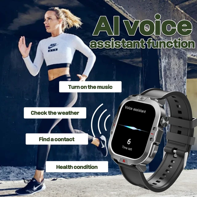 Alt view image 6 of 6 - Smart Watches for Men(Answer/Make Call), LED Lighting, 2.01" HD Fitness Tracker with Blood Pressure/Heart Rate Monitor, Waterproof Fitness Watch for Men, Smart Watch for Android/iOS Phones (Black)