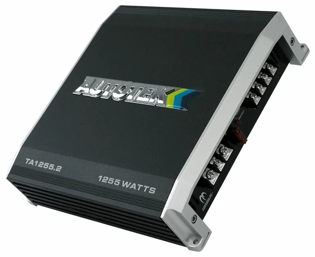Alt view image 2 of 7 - TA-1255.2 1200 Watts TA Two Channel Car Audio Amplifier, Black