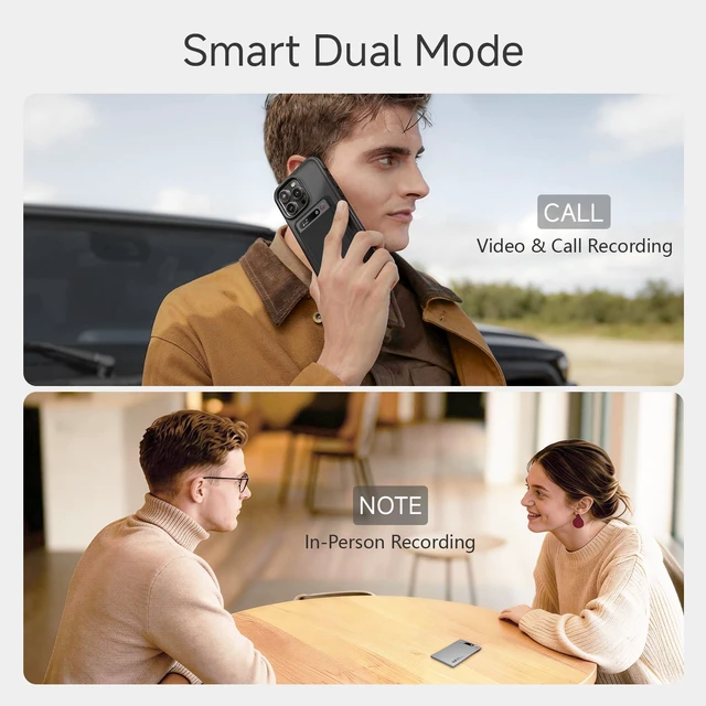 Alt view image 2 of 7 - AI Voice Recorder with Transcription & Summary, 64GB Digital Voice Recorder with App Control, AI Note Taking Device for Meetings, Lectures, Calls & Interviews, Smart Recording Device with AI Chat