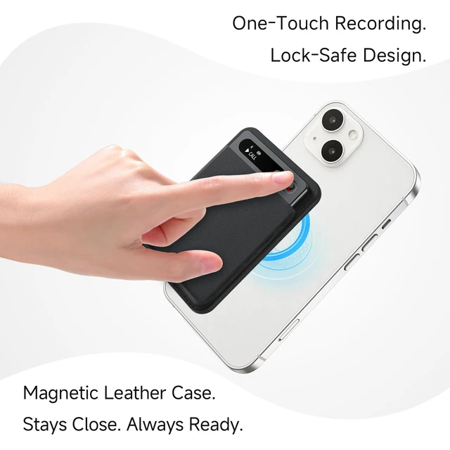 Alt view image 6 of 7 - AI Voice Recorder with Transcription & Summary, 64GB Digital Voice Recorder with App Control, AI Note Taking Device for Meetings, Lectures, Calls & Interviews, Smart Recording Device with AI Chat
