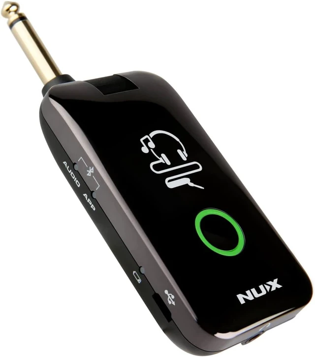 Alt view image 3 of 7 - NUX MP-2 Mighty Plug Guitar & Bass Modeling Headphone Amp for Guitar/Bass - Bundle with Snark-X Tuner