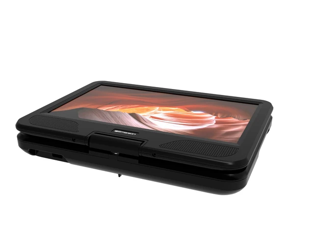 Alt view image 3 of 7 - EPD-1001 10 DVD Player with Built-in Speaker Swivel Screen - Rechargeable Battery - Remote Control - On-the-Go Entertainment & Movie Watching
