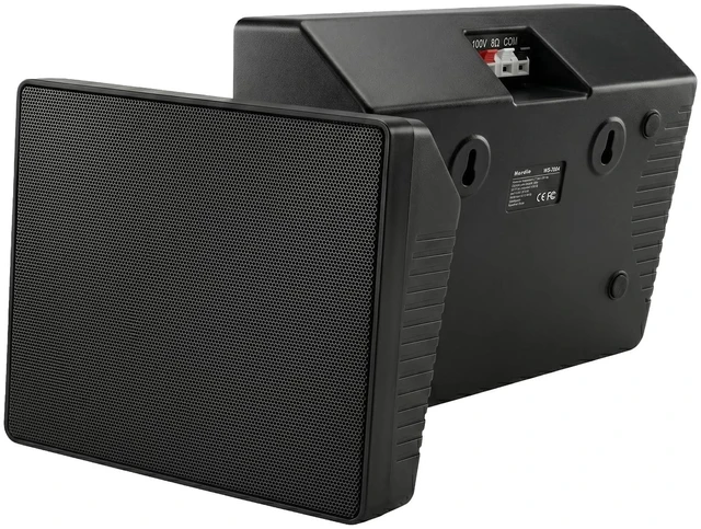 Main image of 4 Inch Wall Mount PA Speakers, 240W Peak Indoor Wall Speakers with 100V/8 Dual Mode, Easy Installation for Household or Commercial Restaurant, Office, School Use (Pair, Black)