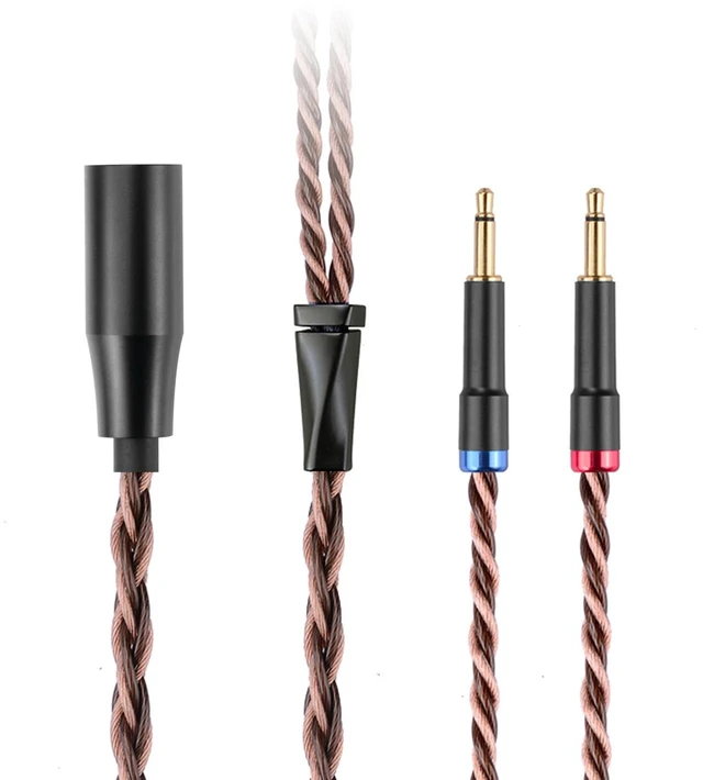 Main image of Monitor Headphone Cable,8N OFC German Copper AUX Cord Compatible with Hifiman HE400SE HE-350 MEZE 105 AER 109 Pro Sony MDR Z1R Headset for Musicians Audiophiles 4PIN-XLR