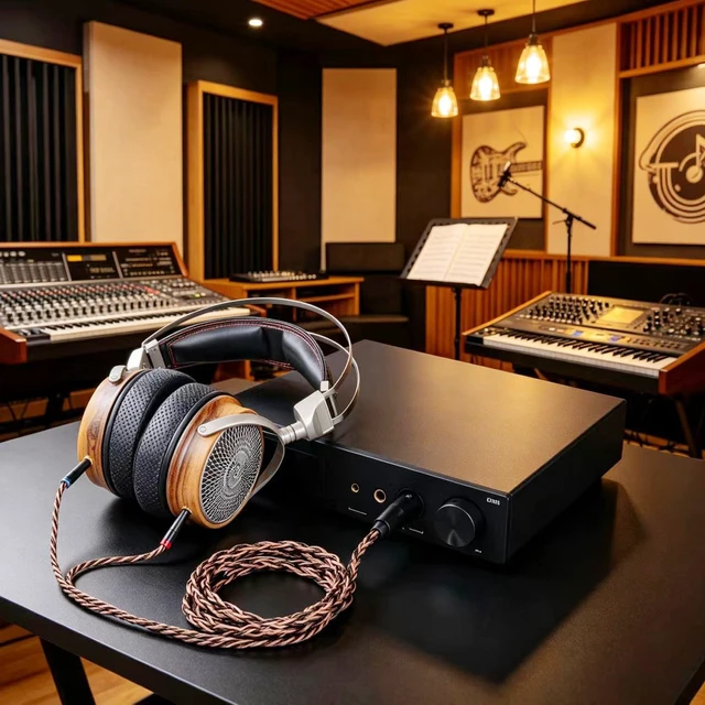 Alt view image 4 of 7 - Monitor Headphone Cable,8N OFC German Copper AUX Cord Compatible with Hifiman HE400SE HE-350 MEZE 105 AER 109 Pro Sony MDR Z1R Headset for Musicians Audiophiles 4PIN-XLR