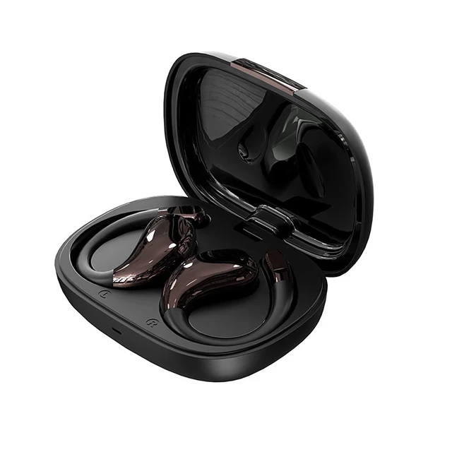 Main image of 2-in-1 Magnetic Detachable Wireless Earbuds, Open Ear/in-Ear Bluetooth 6.0 Headphones, 48H Playtime, Directional Sound Technology, Touch Contro- Black