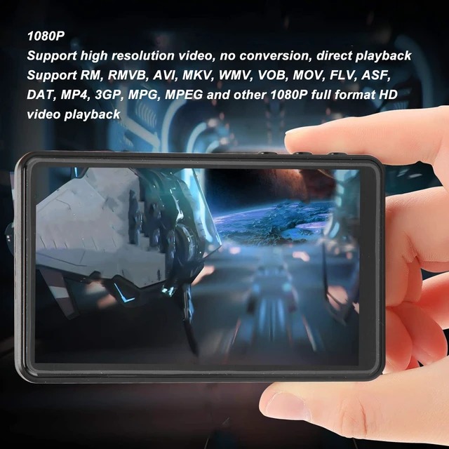 Alt view image 4 of 7 - X20 MP3 Player with Bluetooth, 4.0 HD Full Touch Screen Music Player, Lossless HiFi Sound, Up to 256GB Memory Expansion, Portable for Sport Study (Black)
