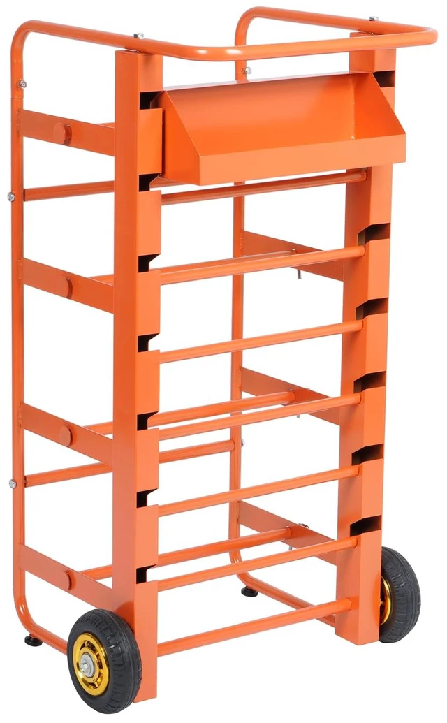 Alt view image 7 of 7 - Wire Spool Rack Cable Caddy,Portable Wire Rack Dispenser with Wheel,Automotive Wiring Storage, Multi-Spool Wire/Cable Dispenser for Electrical Industrial & Retail Use