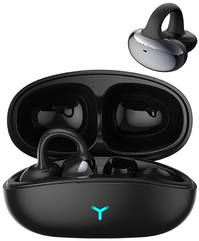 Main image of Open Ear Clip Headphones, Bluetooth 5.3 Wireless Earbuds 12H Playtime, DT5.0 Leakproof Stereo Bass, CVC 8.0 Noise Cancelling Mic, IPX5 Waterproof, Secure Comfort Fit for Running, Work, Driving