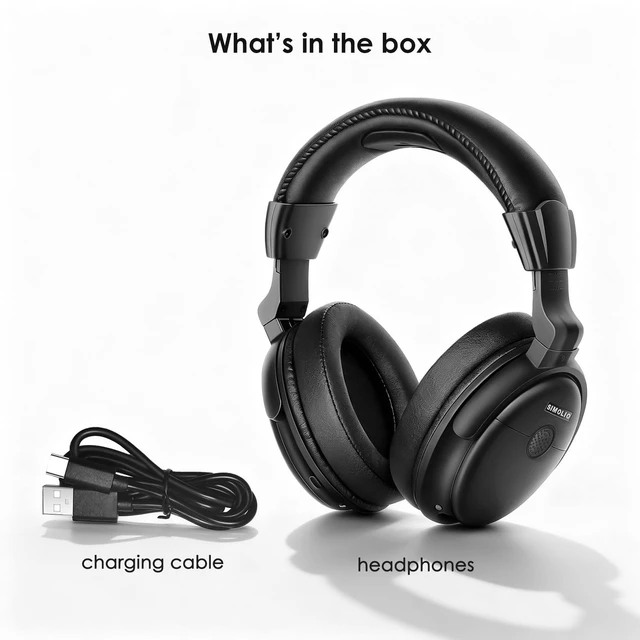 Alt view image 7 of 7 - Replacement Headphones for SM-829D1 & SM-829D2 Upgraded Plus Version - Additional TV Headphones Wireless for Seniors & Hard of Hearing