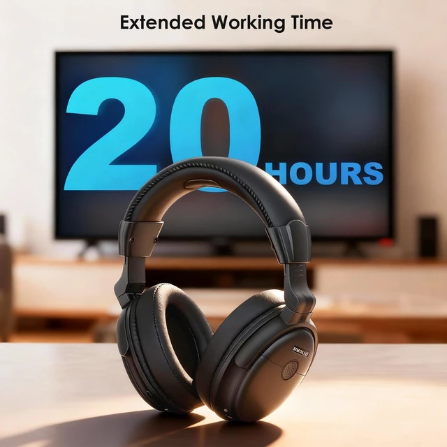 Alt view image 6 of 7 - Replacement Headphones for SM-829D1 & SM-829D2 Upgraded Plus Version - Additional TV Headphones Wireless for Seniors & Hard of Hearing