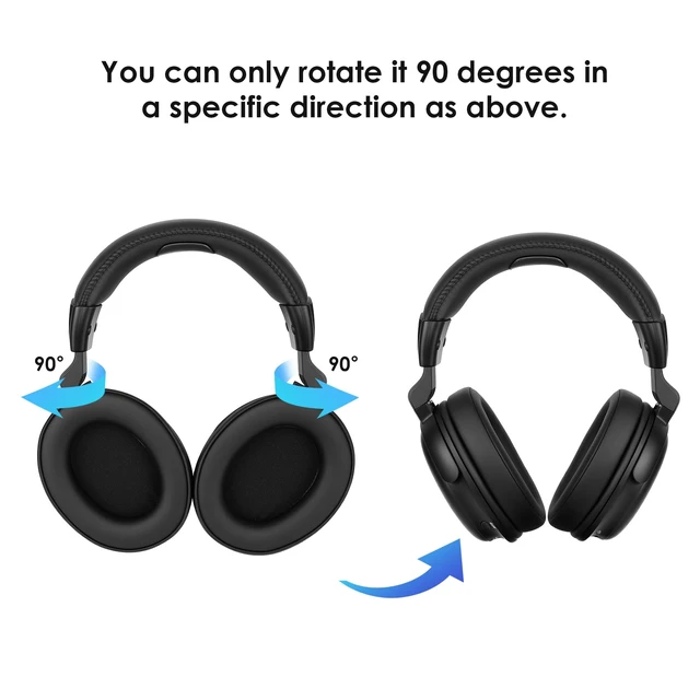 Alt view image 5 of 7 - Replacement Headphones for SM-829D1 & SM-829D2 Upgraded Plus Version - Additional TV Headphones Wireless for Seniors & Hard of Hearing