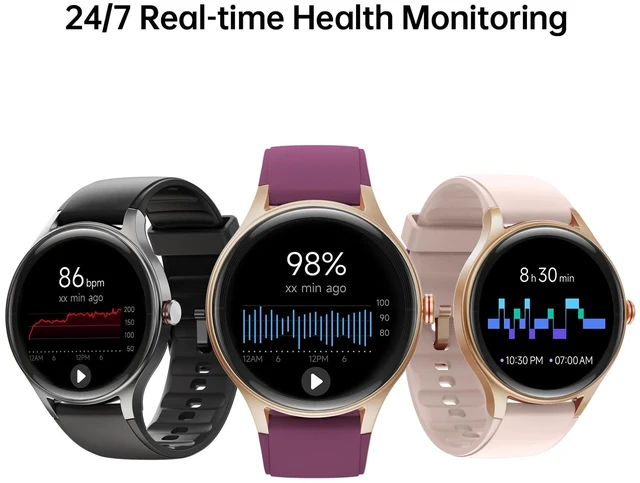 Alt view image 2 of 7 - Smart Watch for Women,1.57'' AMOLED Touchscreen Compatible with iOS&Android Fitness Watch with Heart Rate/Sleep/Calories Monitor 110+ Sport Modes,Smartwatch with Answer/Make Call,3ATM Waterproof