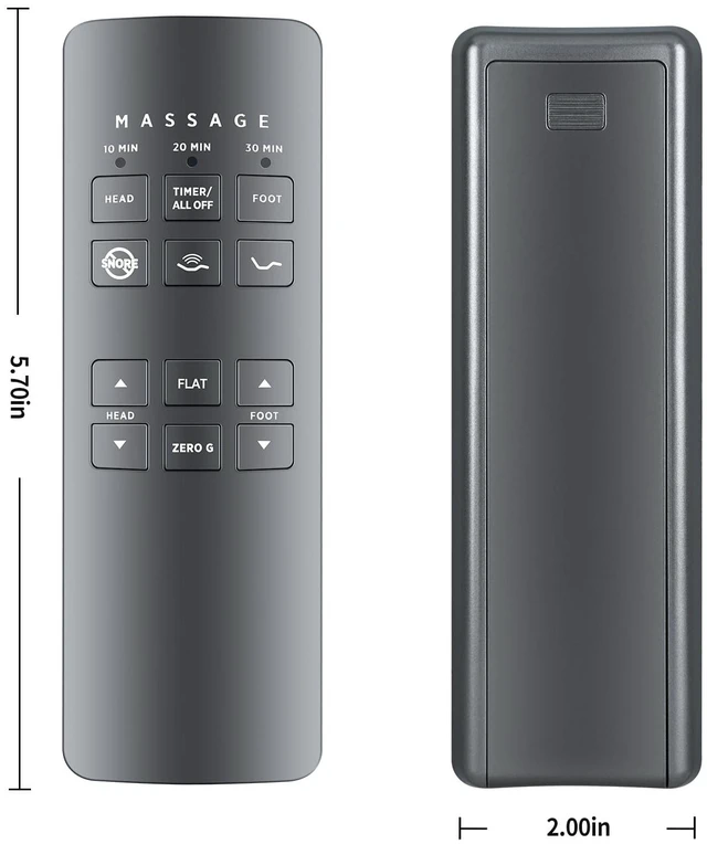 Alt view image 6 of 7 - New Remote Control Replacement for Serta Motion Perfect 2.0 Adjustable Bed 258B 75310 Controller