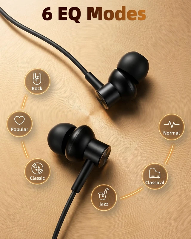 Alt view image 4 of 7 - Neckband Bluetooth Headphones, 150H Playtime, Battery Display Bluetooth Headphones, Game & Music Modes, 6 EQ Settings, ENC Mic, IPX7 Wireless Bluetooth Earbuds for Home, Business, Trips
