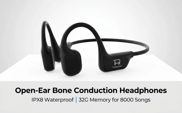Alt view image 2 of 7 - Swimming Bone Conduction Headphones, IPX8 Waterproof, 32GB MP3 Player Swimming IPX8 Waterproof, Wireless Sport Earphones, 32GB Built-in MP3 E9 Pro Bone Conduction Headphones