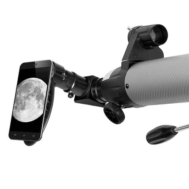 Alt view image 2 of 7 - National Geographic 70mm Telescope w/Phone Adapter Silver Carbon Fiber