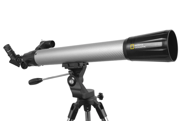 Alt view image 3 of 7 - National Geographic 70mm Telescope w/Phone Adapter Silver Carbon Fiber