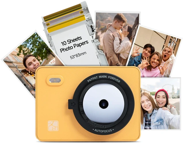 Main image of Z5 Instant Print Camera & Photo Printer (No Bluetooth) & 10 Sheets 2.1x3.4 Photo Paper, 5 Filter Effects, LED Flash, Dye-Sublimation Tech, For Birthday/ Christmas/Travel/Party