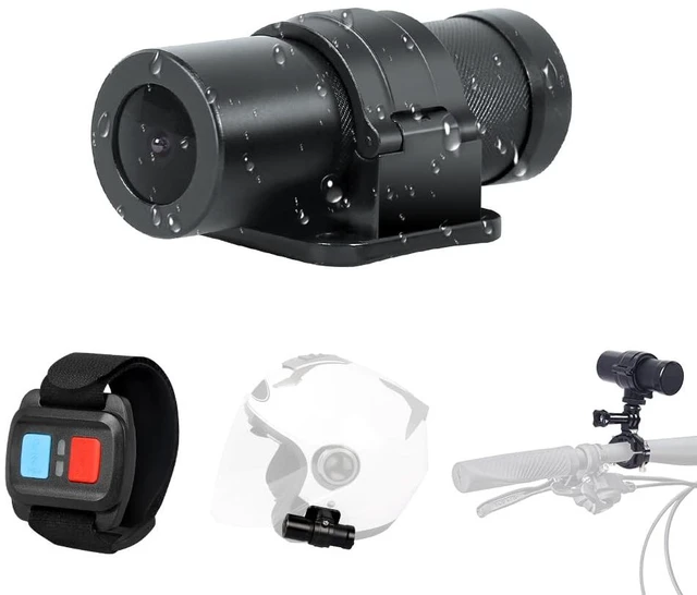 Main image of Helmet Camera for Bicycle Motorcycle, Remote Control, WiFi HD 1080P Portable Waterproof Handlebar Camera, G-Sensor, Loop Recording