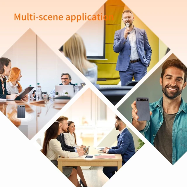 Alt view image 6 of 7 - Ultra Slim 64GB AI Notes Voice Recorder w/Case, AI Smart Digital Voice Recorder, Transcribe & Summarize with App, Audio Recording Magnetic for Meetings, Calls.Chat GPT-40 Technology (Titanium Gray)